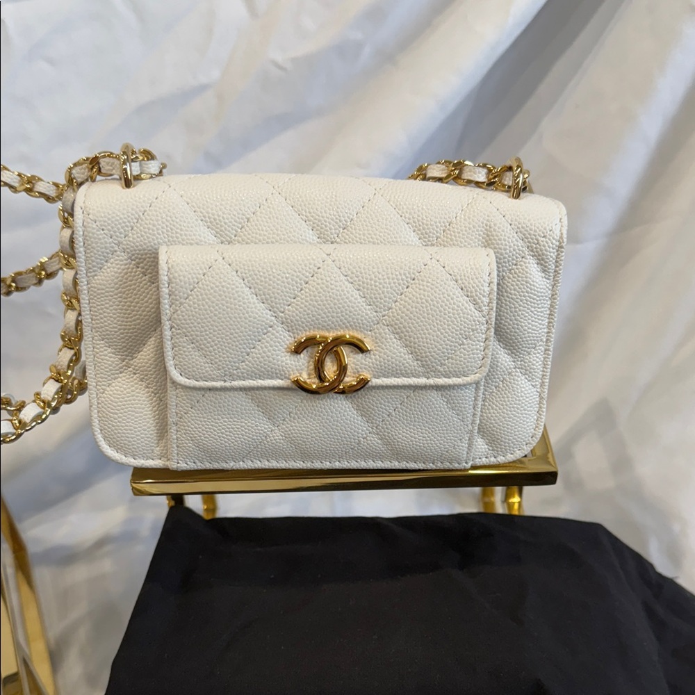 Chanel Monogram Envelope Chain Wallet - Picture 2 of 8